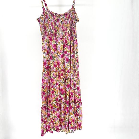 Draper James Women’s Large Floral Long Dress Cottagecore Boho Romantic Maxi - Picture 2 of 8